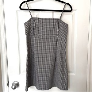 Garage Black + White Gingham Dress